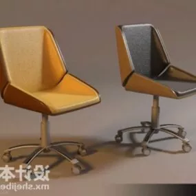Office Chair Poly Shaped 3d model