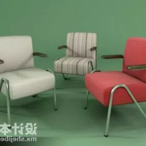 Iron Frame Single Sofa 3d model