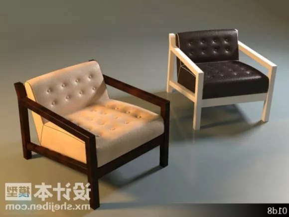 High Back Armchair Zuster 3d model