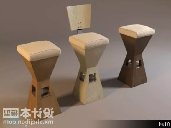 Bar Chair Stylized Shaped 3d model Bar Chair Stylized Shaped 3d model