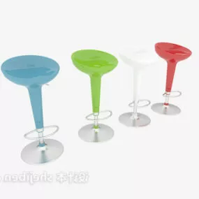 Bar Chair Flower Shaped 3d model