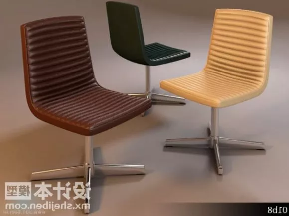 Fixed Leg Office Chair 3d model Fixed Leg Office Chair 3d model