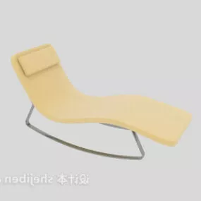 Yellow Recliner 3d model