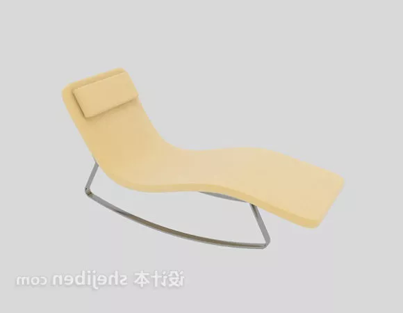 Yellow Recliner 3d model Yellow Recliner 3d model