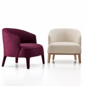 Velvet Armchair 3d model