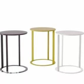 Color Iron Stool 3d model