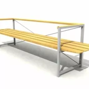 Stadium Bench Chair 3d model