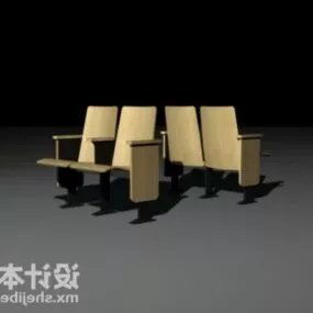 Folding Chair For Cinema Room 3d model