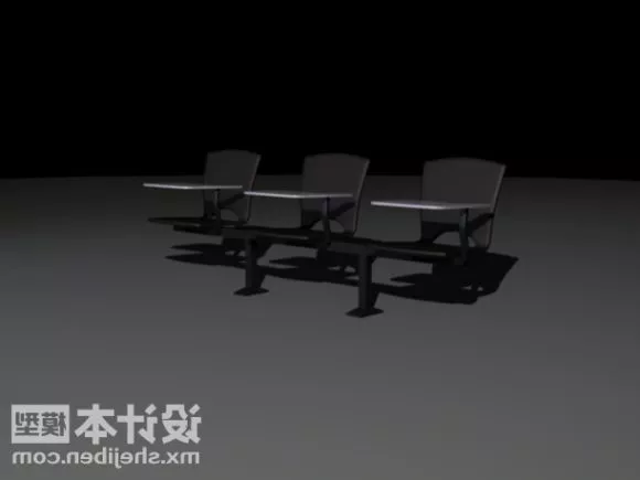 Seat With Under Shelf 3d model