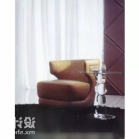 Armrest Armchair 3d model