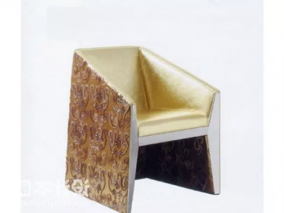 Hotel Single Armchair With Pattern 3d model Hotel Single Armchair With Pattern 3d model