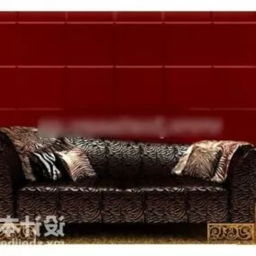 Vintage Pattern Sofa 3d model