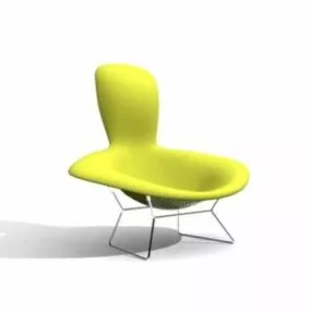 Stylized Plastic Sculpture Chair 3d model
