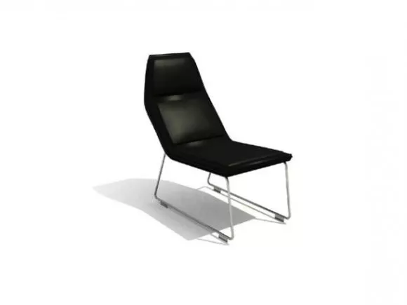 Black Chair Recliner Style 3d model Black Chair Recliner Style 3d model