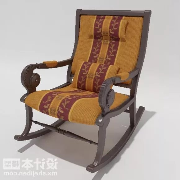 American Rocking Chair 3d model American Rocking Chair 3d model