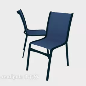 Office Blue Chair 3d model