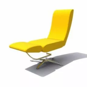 Yellow Recliner Chair 3d model