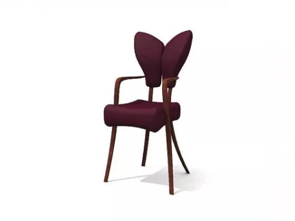 Chair Purple Back 3d model Chair Purple Back 3d model