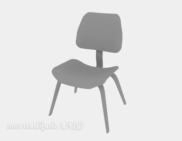 Grey Lcw Chair 3d model Grey Lcw Chair 3d model