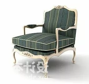 European Luxury Armchair 3d model