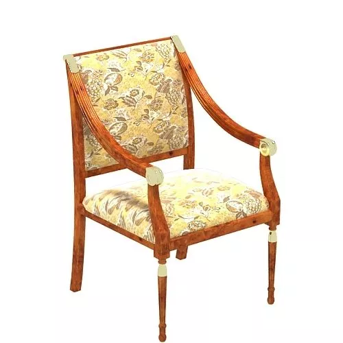 Antique Pattern Armchair 3d model Antique Pattern Armchair 3d model