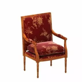 Russian Velvet Armchair 3d model