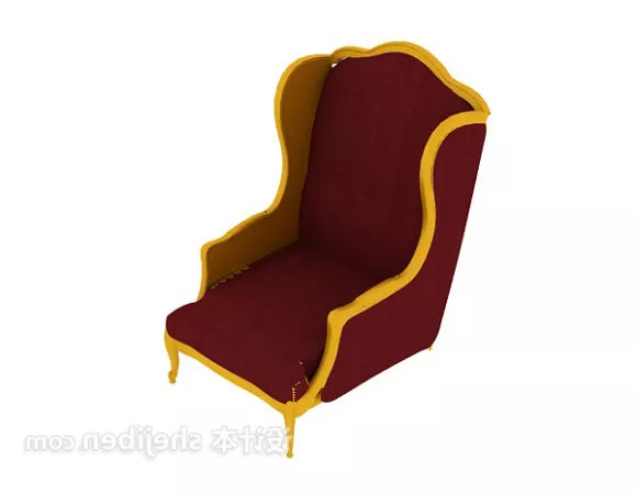 Armchair Bamboo Frame 3d model