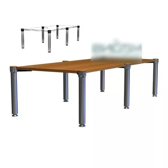 Conference Table Rectangular 3d model Conference Table Rectangular 3d model