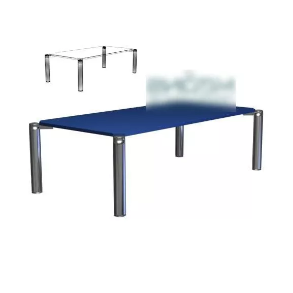 Blue Conference Table 3d model Blue Conference Table 3d model