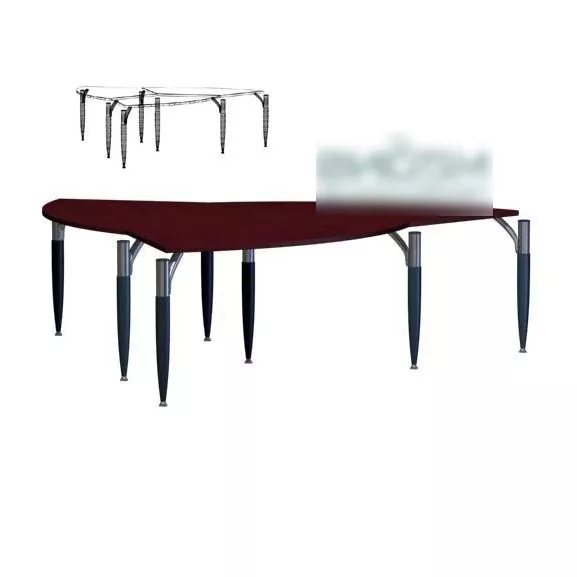 Corner Conference Table 3d model Corner Conference Table 3d model