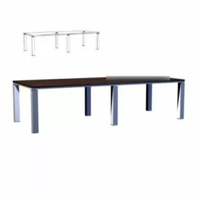 Rectangular Design For Conference Table 3d model