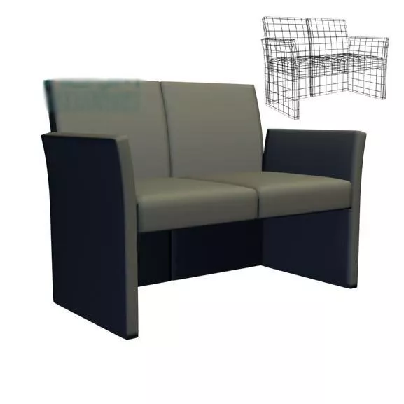 Office Sofa Chair Two Seaters 3d model Office Sofa Chair Two Seaters 3d model