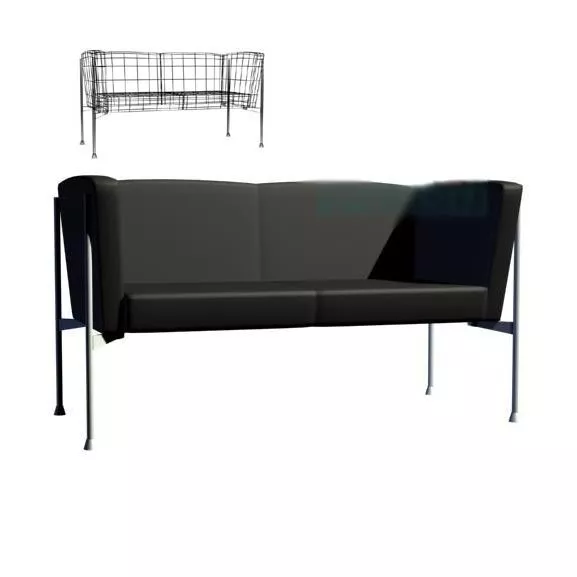 Black Office Chair Modernism 3d model Black Office Chair Modernism 3d model