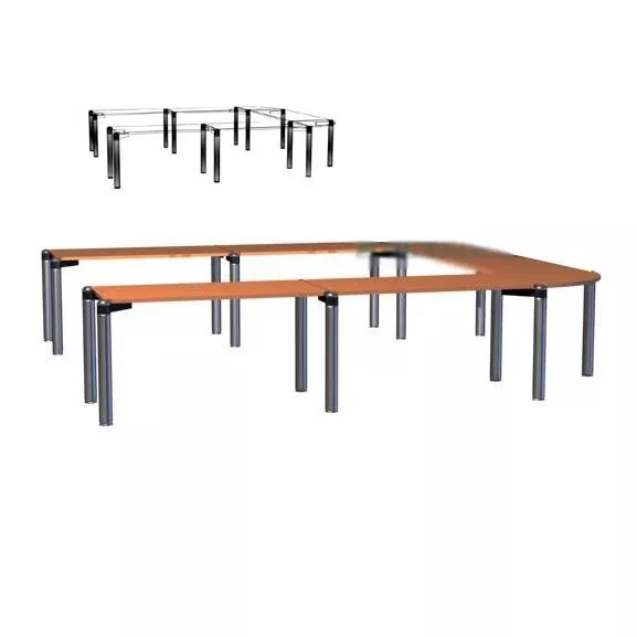 Conference Table U Shaped 3d model Conference Table U Shaped 3d model