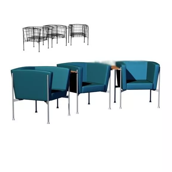 Fabric Simple Office Chair 3d model Fabric Simple Office Chair 3d model