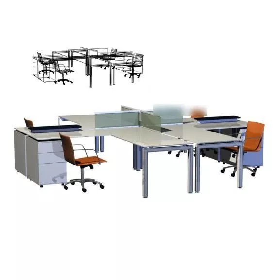 Furniture Table And Chair 3d model Furniture Table And Chair 3d model