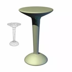 Plastic Solid Coffee Table 3d model