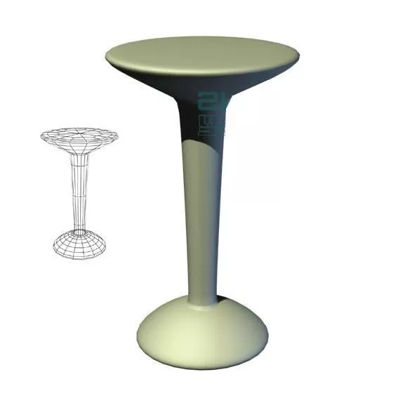 Plastic Solid Coffee Table 3d model Plastic Solid Coffee Table 3d model