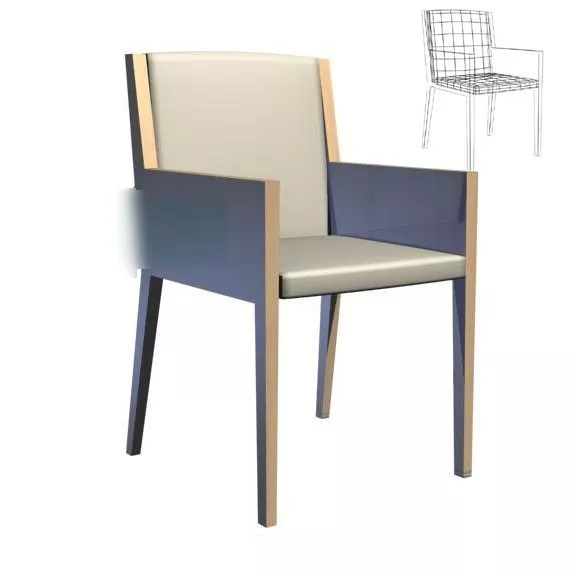 Common Office Chair Cube Style 3d model Common Office Chair Cube Style 3d model