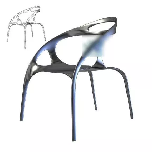 Stylized Modernism Office Chair 3d model Stylized Modernism Office Chair 3d model