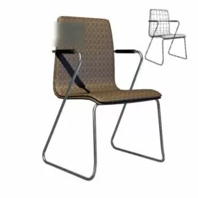Stainless Steel Office Chair V2 3d model