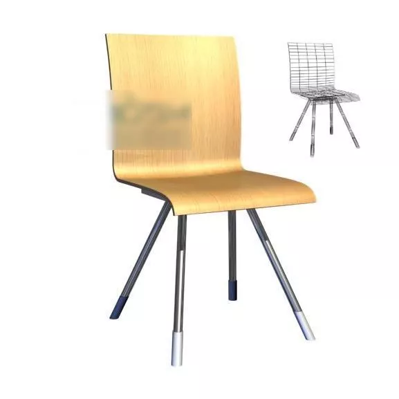 Modern Office Chair Yellow Color 3d model Modern Office Chair Yellow Color 3d model