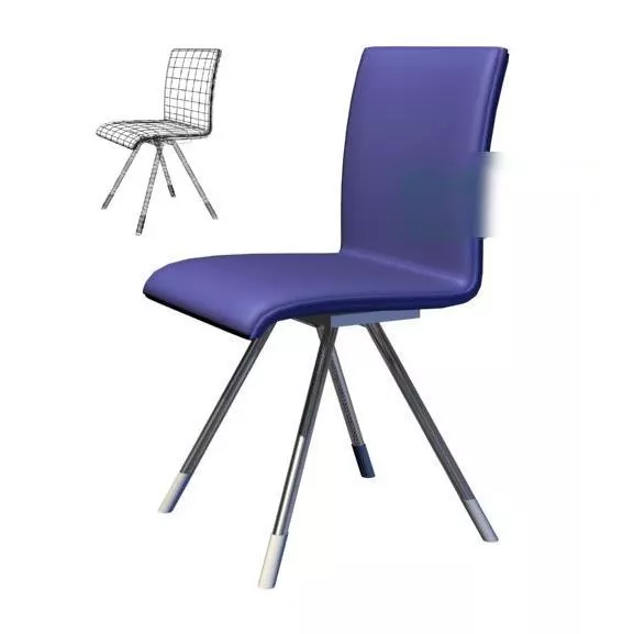 Modern Office Chair Purple Color 3d model Modern Office Chair Purple Color 3d model