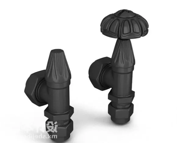 Curved Pipe Rail Street Equipment 3d model