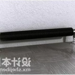 Electric Warm Radiator Horizontal Bar 3d model