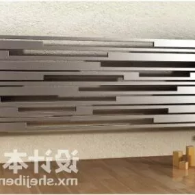 Electric Warm Radiator Modern Shaped 3d model