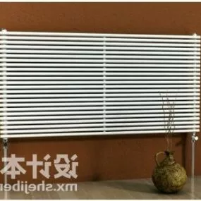 Electric White Window Warm Radiator 3d model