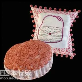 Pink Cushion 3d model
