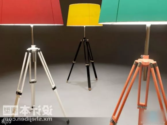 Camera Tripod Set 3d model