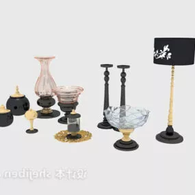 Tableware Vase Glass Decoration 3d model